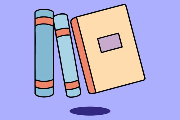 Academic Books Vector Design