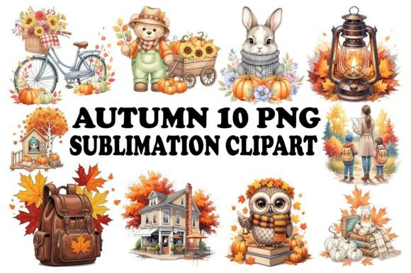 Autumn PNG Sublimation Clipart