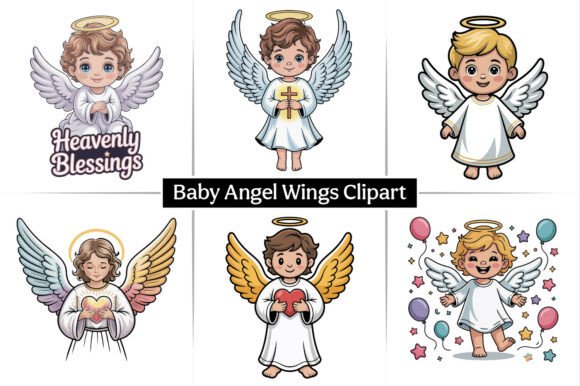 Baby Angel Wings Christian Vector Design: A Perfect Blend of Faith and Creativity for Modern Businesses