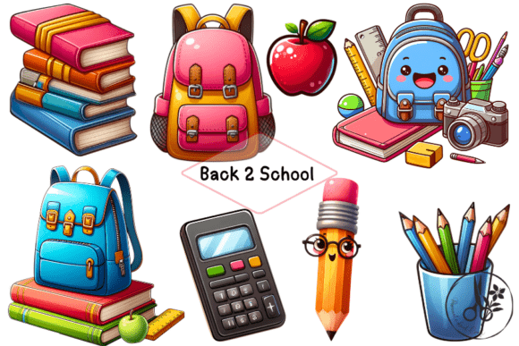Back 2 School Clip Art for Creative Projects