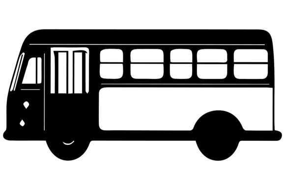 Bus Vector Black Illustration: A Versatile Design Asset for Modern Creators