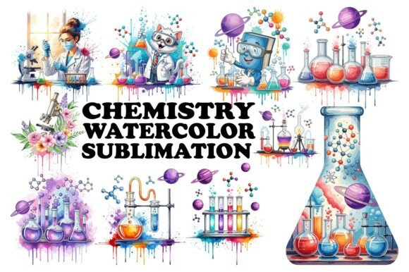 Cute Chemistry Sublimation: Blending Whimsy and Science for Unique Creations