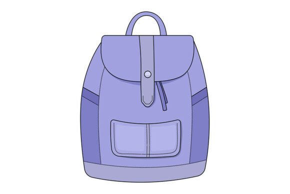Cute Simple Blue Backpack