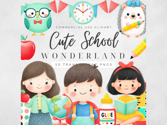 Discover the School Clipart Kids Teacher PNG Set for Educational Creativity