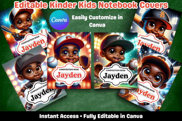 Editable Kinder Kids Baseball Notebook C: A Versatile Tool for Classroom and Creative Projects