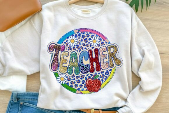 Glitter Teacher Sublimation Design: A Versatile Asset for Creative Projects and Merchandise