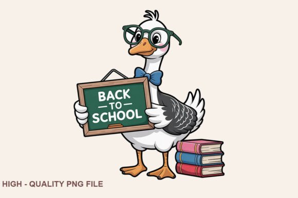 Goose Teacher Clipart PNG: A Whimsical Addition to Your Educational and Creative Projects