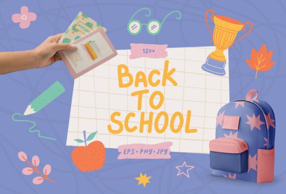 Hand-Drawn School Illustrations: A Creative Resource for Educators and Designers