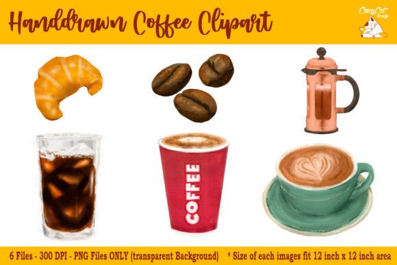 Handdrawn Coffee Clip Art: A Versatile and Creative Design Resource