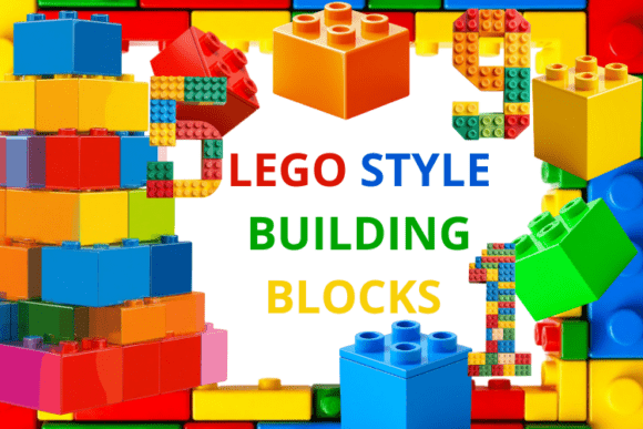 Lego-Inspired Numbers Bricks Set