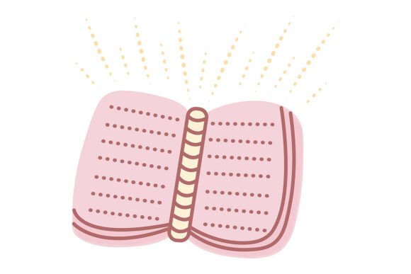 Magical Book, Color Illustration: A Dreamy Fusion of Fantasy and Education