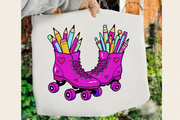 Roller Skate School Supplies Clipart: A Creative Fusion for Back-to-School and Beyond