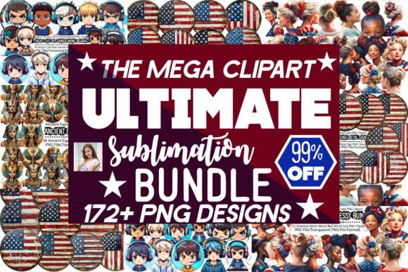 The Mega Sublimation Clipart Bundle: A Creative Powerhouse for Designers and Entrepreneurs